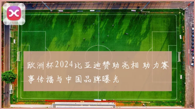 欧洲杯2024比亚迪赞助亮相 助力赛事传播与中国品牌曝光